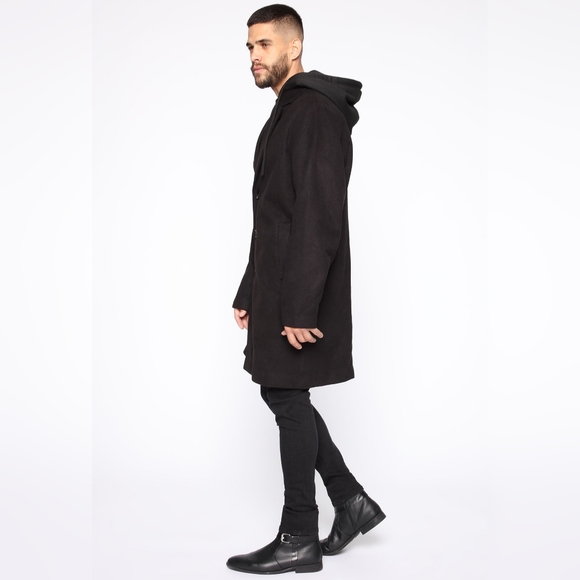 Mens hooded coat - Picture 3 of 16